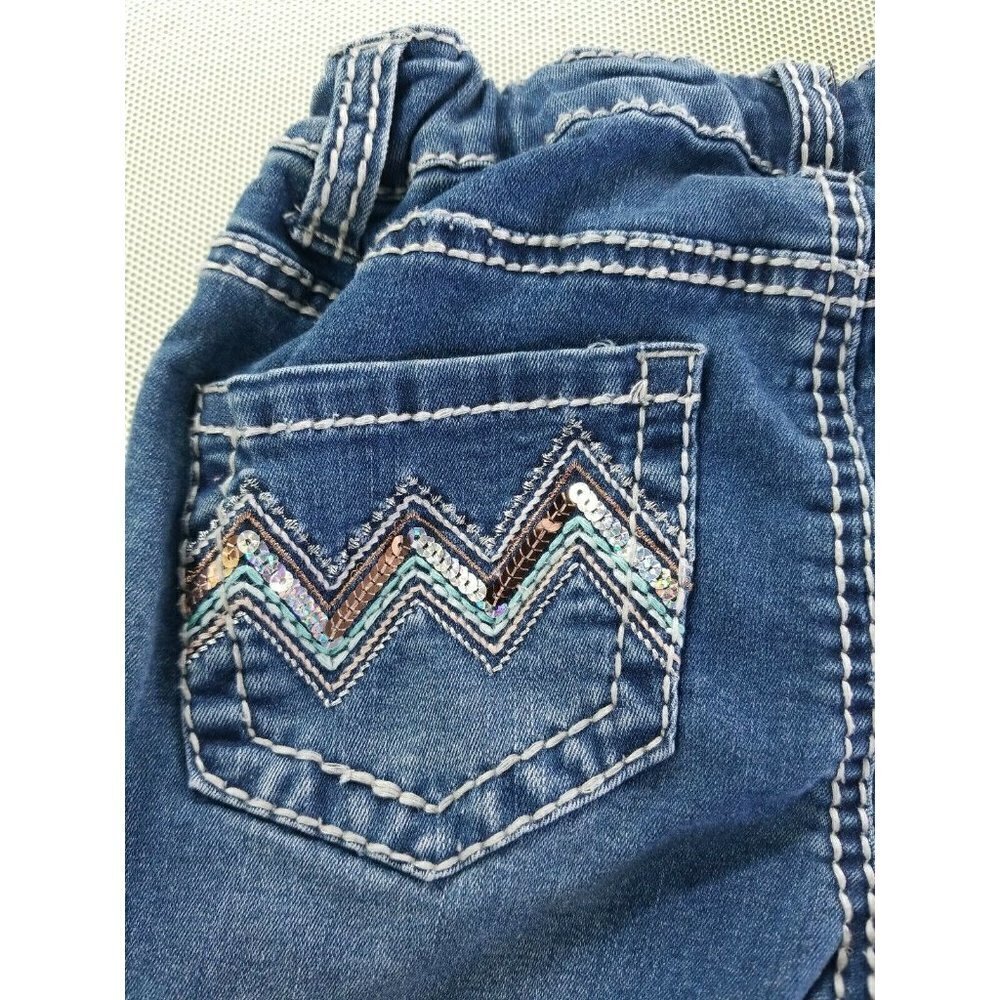 Girls First Skinny jeans Sz10 rear pocket embellis - Picture 7 of 8